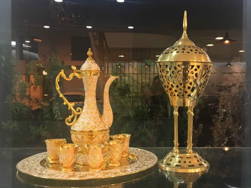 Detalhes da decoração do Alyah Sweets